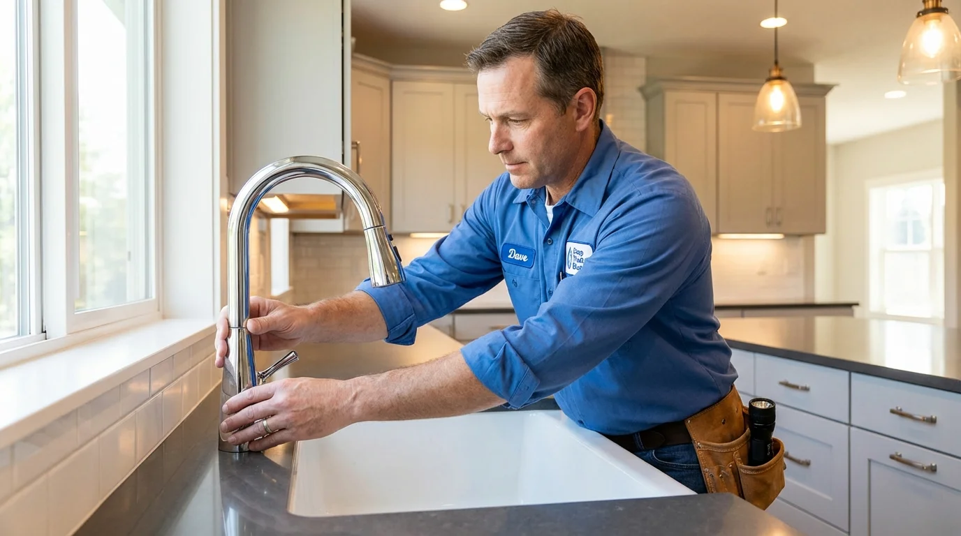 Kitchen faucet installation by Johns Plumbing LLC in Bull Shoals