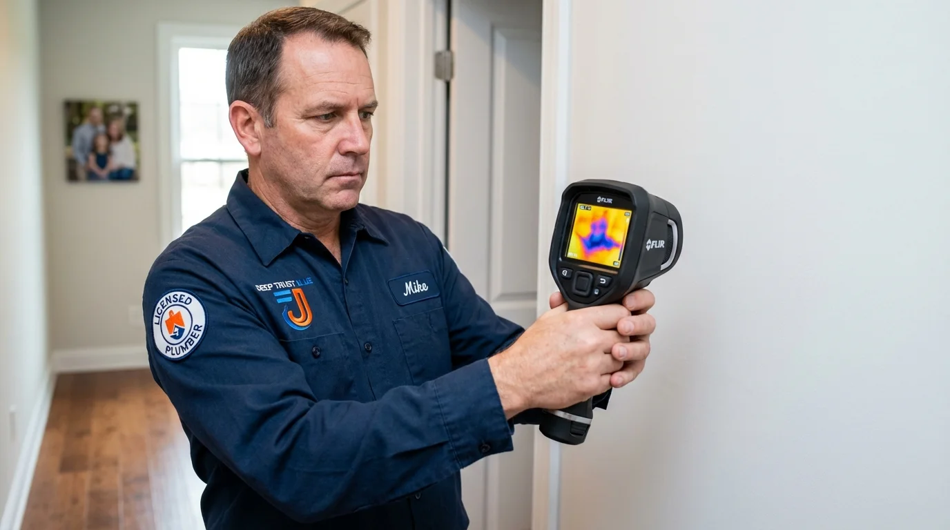 Thermal imaging leak detection by Johns Plumbing LLC in Bull Shoals